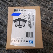 Kichler White Flush mount Light 365WH outdoor / indoor