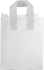 Bags Plastic Clear 250 Frosty Merchandise Shopping Frosted Cub 8  x 5" x 10  H