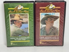 2 X Bush Tucker Man Clamshell VHS Tapes PAL