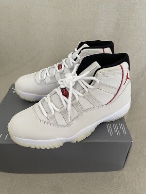 Nike Air Jordan Retro 11 Platinum Tint Size11 Sail University Red 378037-016