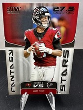 💥2019 Panini Score Fantasy Stars Football #FS-4 Matt Ryan Atlanta Falcons