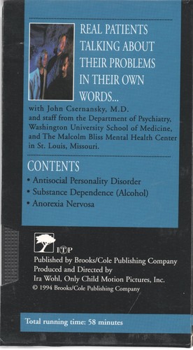 VHS Diagnosis According to the DSM-IV (1 Tape) Tape 3 1994 Newbridge Program - Picture 2 of 2