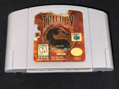 Mortal Kombat Trilogy (Nintendo 64, 1996) Cleaned / Tested / Authentic - N64