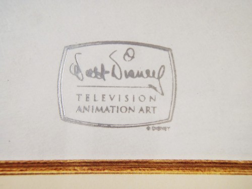 Disney PLUTO the DOG Certified & Signed TV Production Cel Drawing 15"x12" 1999 - Picture 3 of 9