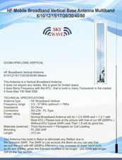 HF 3-30MHz 27MHz 50MHz Wideband Multi-band Broad-Band Mobile Antenna Vertical