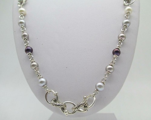 50.5 GRAM MICHAEL DAWKINS STERLING PEARL 24 INCH NECKLACE - Picture 2 of 6