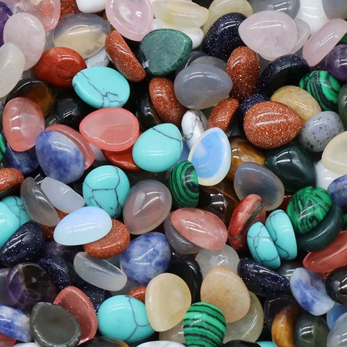 Cuentas de cabujones de piedras preciosas de gota de agua de 8X10 mm 20 piezas para collar de joyería hágalo usted mismo Macking - Imagen 4 de 36