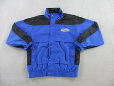 VINTAGE Track Gear Jacket Adult Small Blue Black Disney Sports 90s Windbreaker