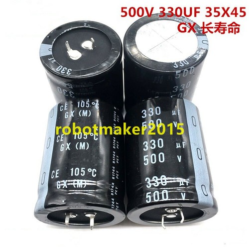 Nuevo condensador electrolítico de aluminio 330uF 330 UF 500V 35*45 - Imagen 1 de 4