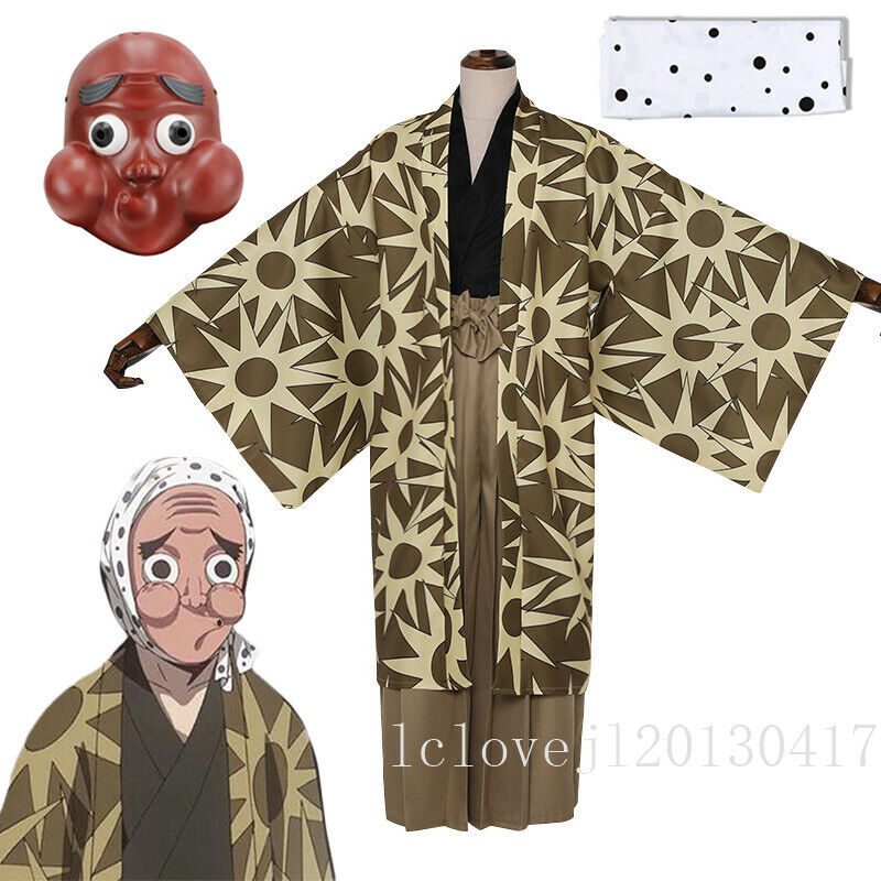 Cosplay Demon Slayer Kimetsu no Yaiba Haganezuka Resin Mask Costume Outfits  Suit