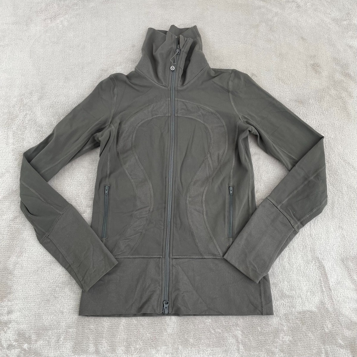 Lululemon Define Jacket Women 4 Green Luon Full Zip Wicking