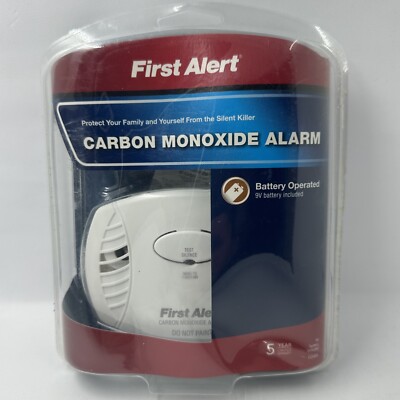First Alert Carbon Monoxide Alarm CO400, 9V Battery Operated