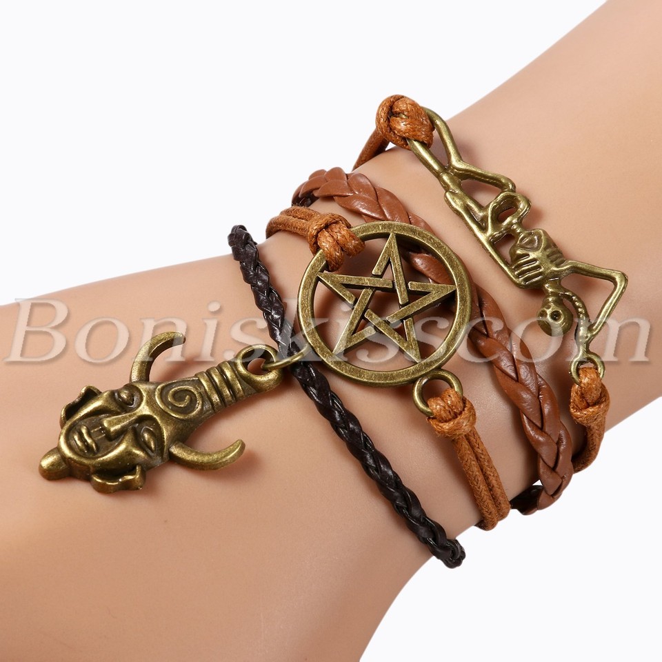 Fuqimanman2020 Infinity Love Leather Wrap Bracelet - Stackable Rhinestone Bracelet For Women & Men, Couple Gift - View #12