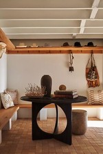 Anthropologie Iris 4 Seater Dining Table, Black R24 Rrp £929