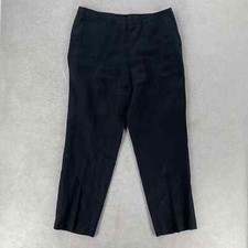 Jones New York 100 Linen Pants Womens Size 10 Tapered Black