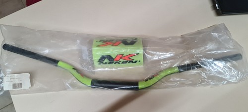 Neken Mx OS 1-1/8" Fat Bar FLO Green Motocross Dirt Bike Handlebar & Bar Pad - Picture 2 of 3