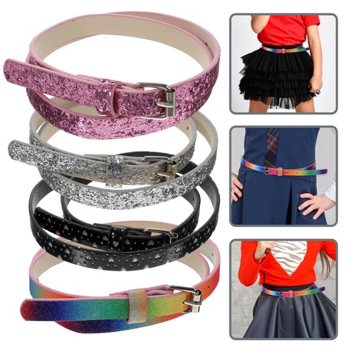 4 Pcs Children's Jeans Belt Childrens Belts Dress for Girls Miss Kid - Picture 6 of 12