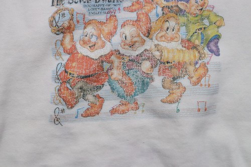 The Seven Dwarfs VTG 70s Crewneck Sweatshirt Women's Medium Thrashed Snow-white - Picture 4 of 12