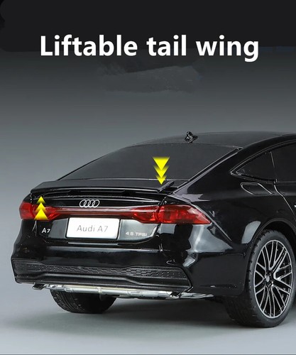 1:24 AUDI A7 Coupe Diecast Car Model High Simulation Sound & Light Kids Toy Gift - Picture 14 of 26