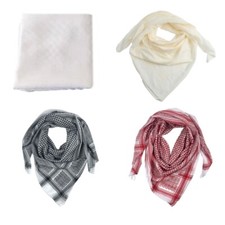 Muslims Arab Keffiyeh Shemagh Headscarf Arabian Dubai Bandana Shawl Neckwrap