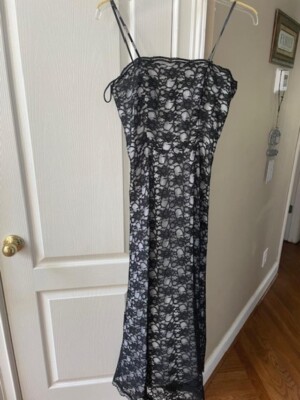 black side lace up dress 525 America Allison: Maxi Lace Up Back Dress Black / XS main image 0