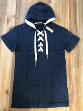 J. Crew Women's Elliot Lace Up Hoodie Dress - Navy - NWT