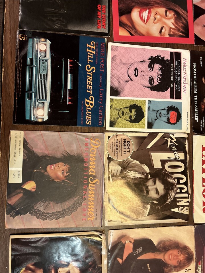 wholesale lot of 52 45 rpm vinyl records With Picture Sleeves 97 eBay