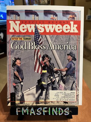 G3 2001 Sept 24 AFTER THE TERROR God Bless America NEWSWEEK MAGAZINE 