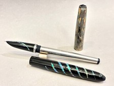 Raden — Parker 51 Mother of Pearl Spiral design + Custom Cap MS — fountain pen for sale on Nibfolio — photo 3
