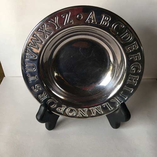 Lunt Silverplate Alphabet plate - Picture 1 of 12