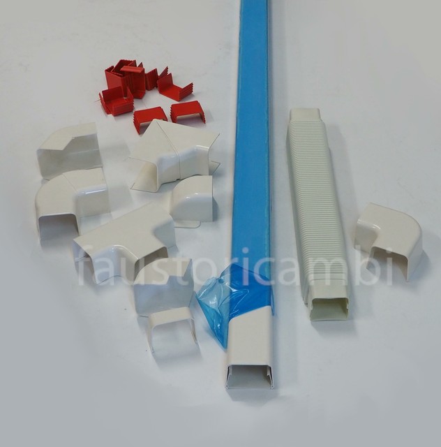 CANALINA BIANCA 80 X 60 2MT TUBI RAME CAVI CONDIZIONATORE CONDIZIONAMENTO CURVA CANALINA BIANCA 80 X 60 2MT TUBI RAME CAVI CONDIZIONATORE CONDIZIONAMENTO CURVA