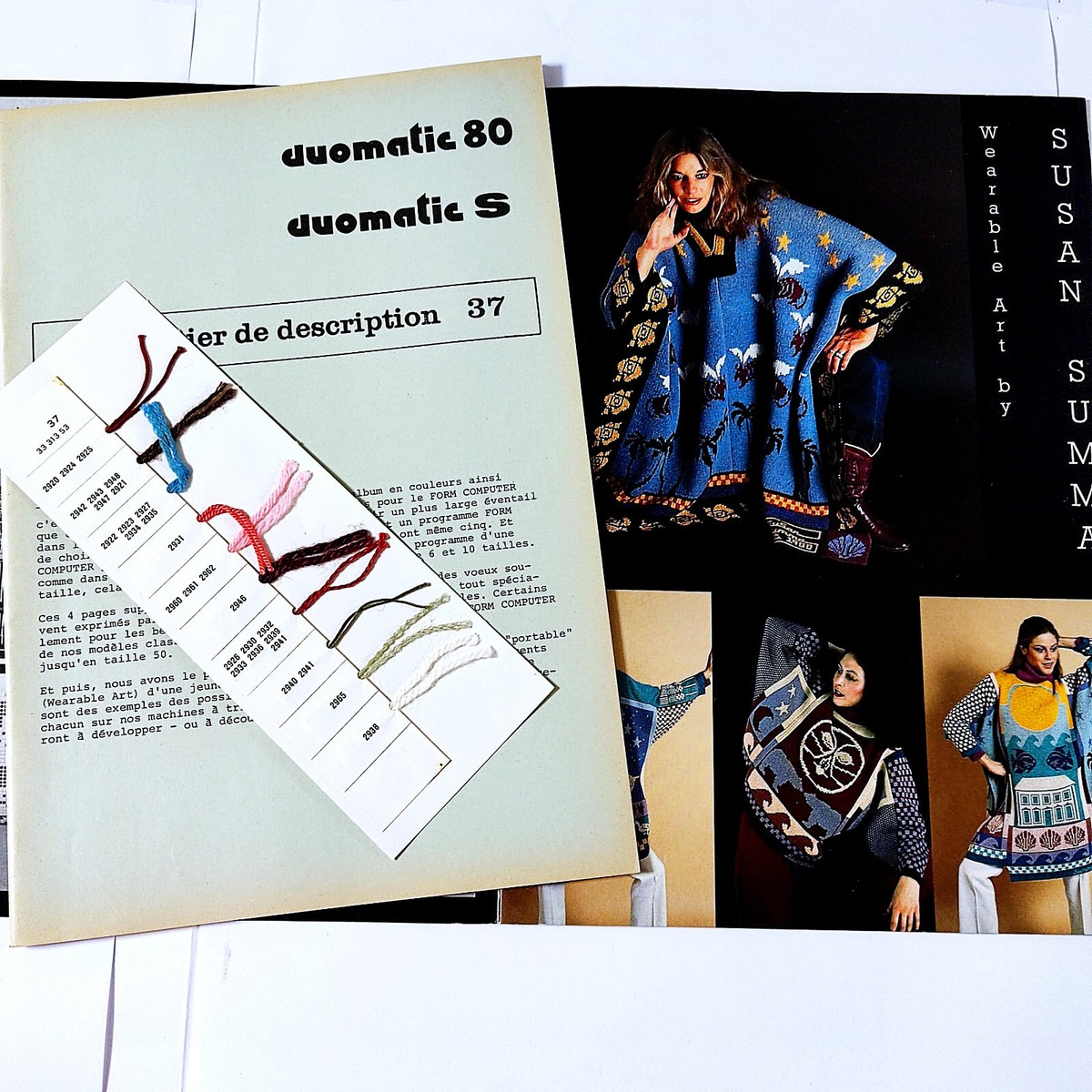 Catalogue 37 Et Cahier De Description Pour Machine à Tricoter PASSAP Duomatic S & 80 - Notice Papier D'occasion