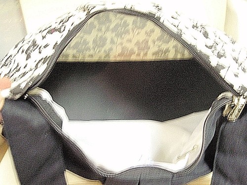 Tote bag Sun & Sand beach scene black & white NWT free shipping - Picture 3 of 3