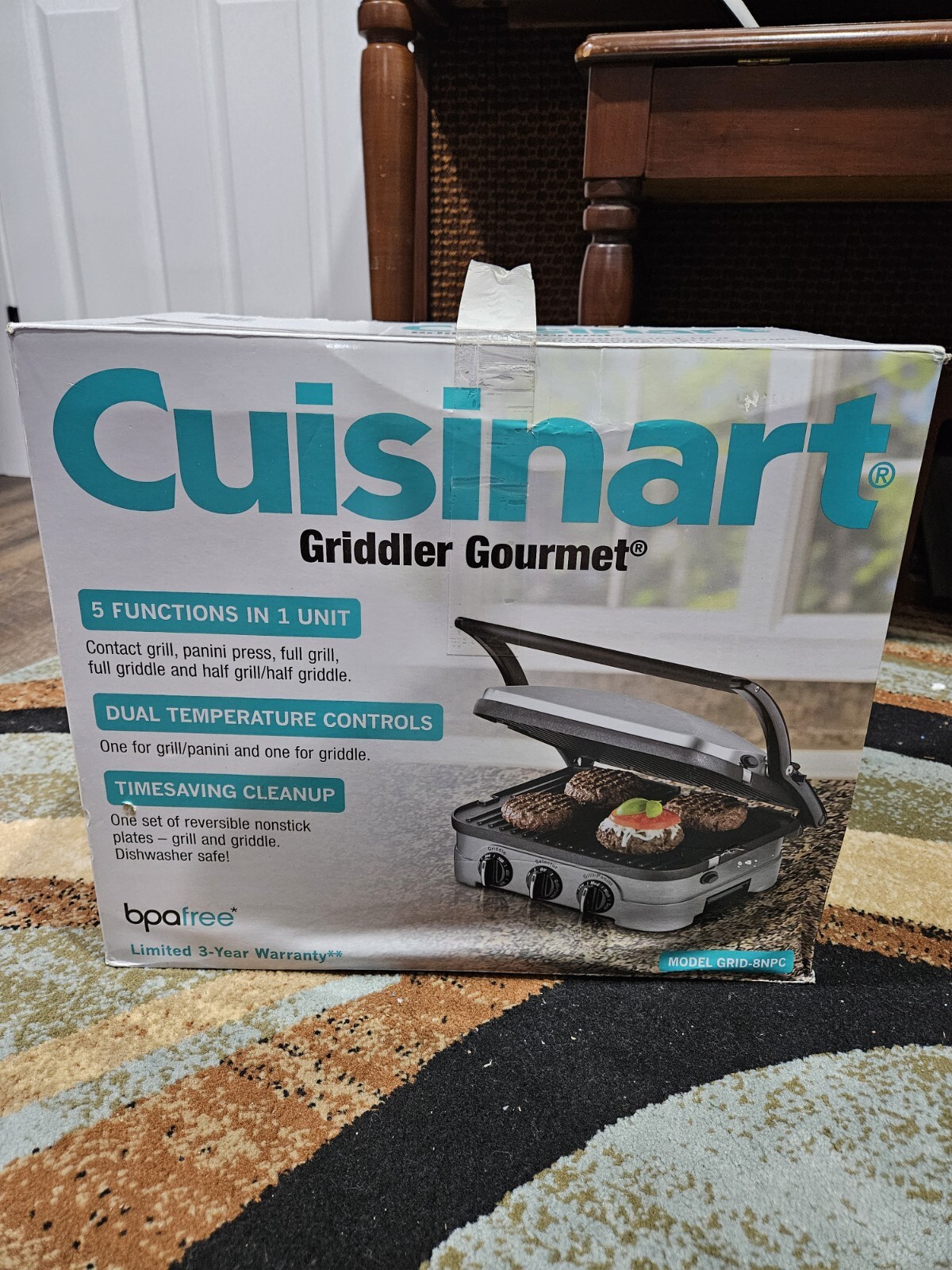 Cuisinart GR4N 5in1 Grill Griddler Panini Maker Set 841434138941 eBay