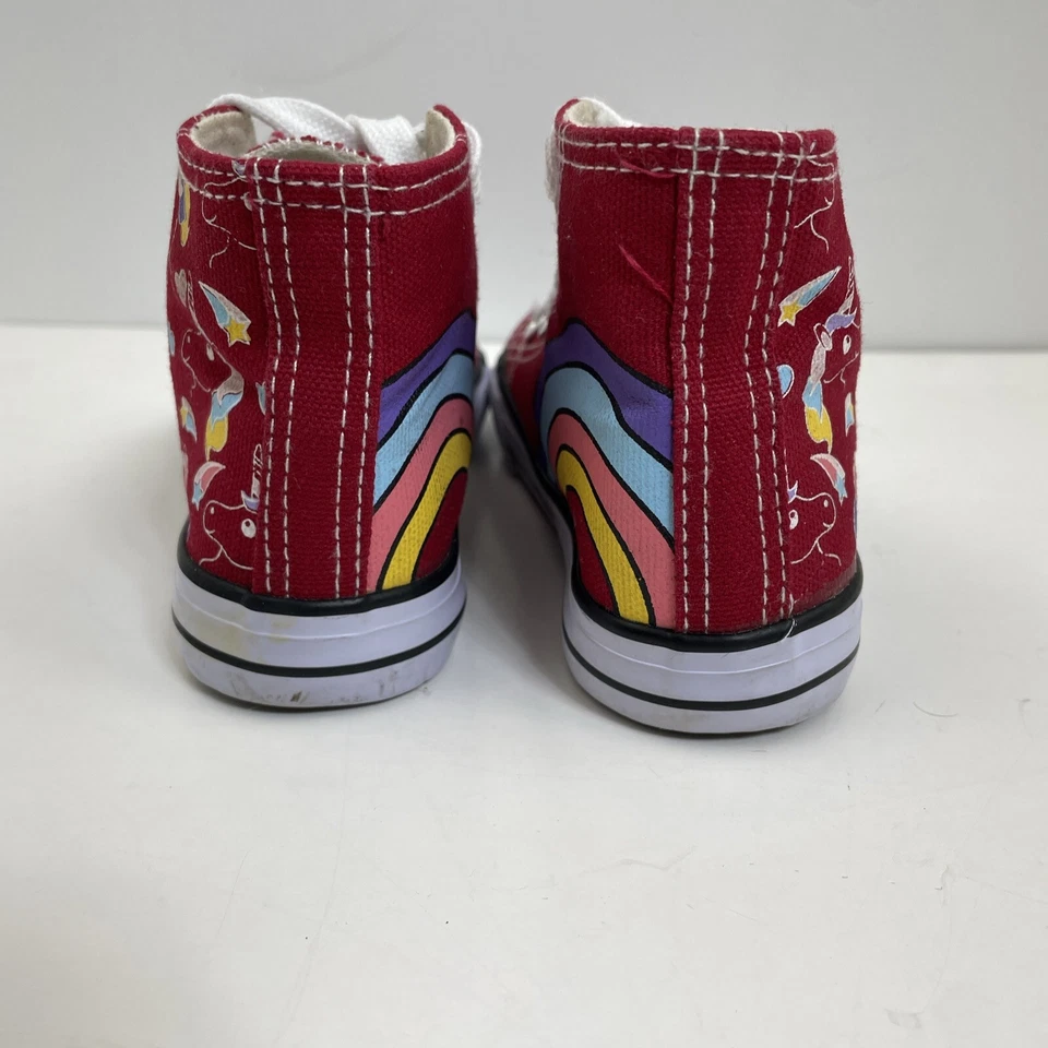 Кроссовки для малышей с высоким верхом размер 5 тема Rainbow Unicorn - Изображение 4 из 4