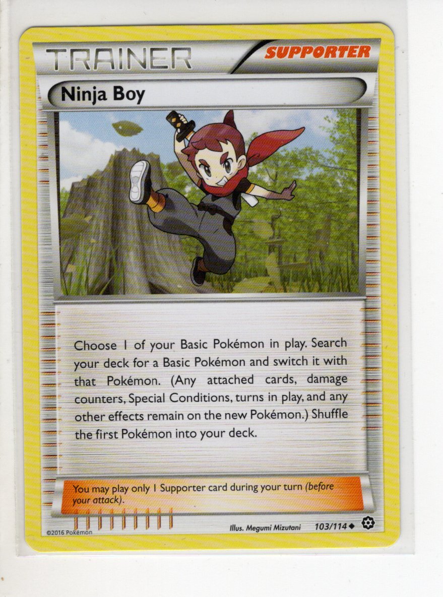 NINJA BOY TRAINER STEAM SIEGE SET POKEMON CARD 103/114 EX/NM | eBay