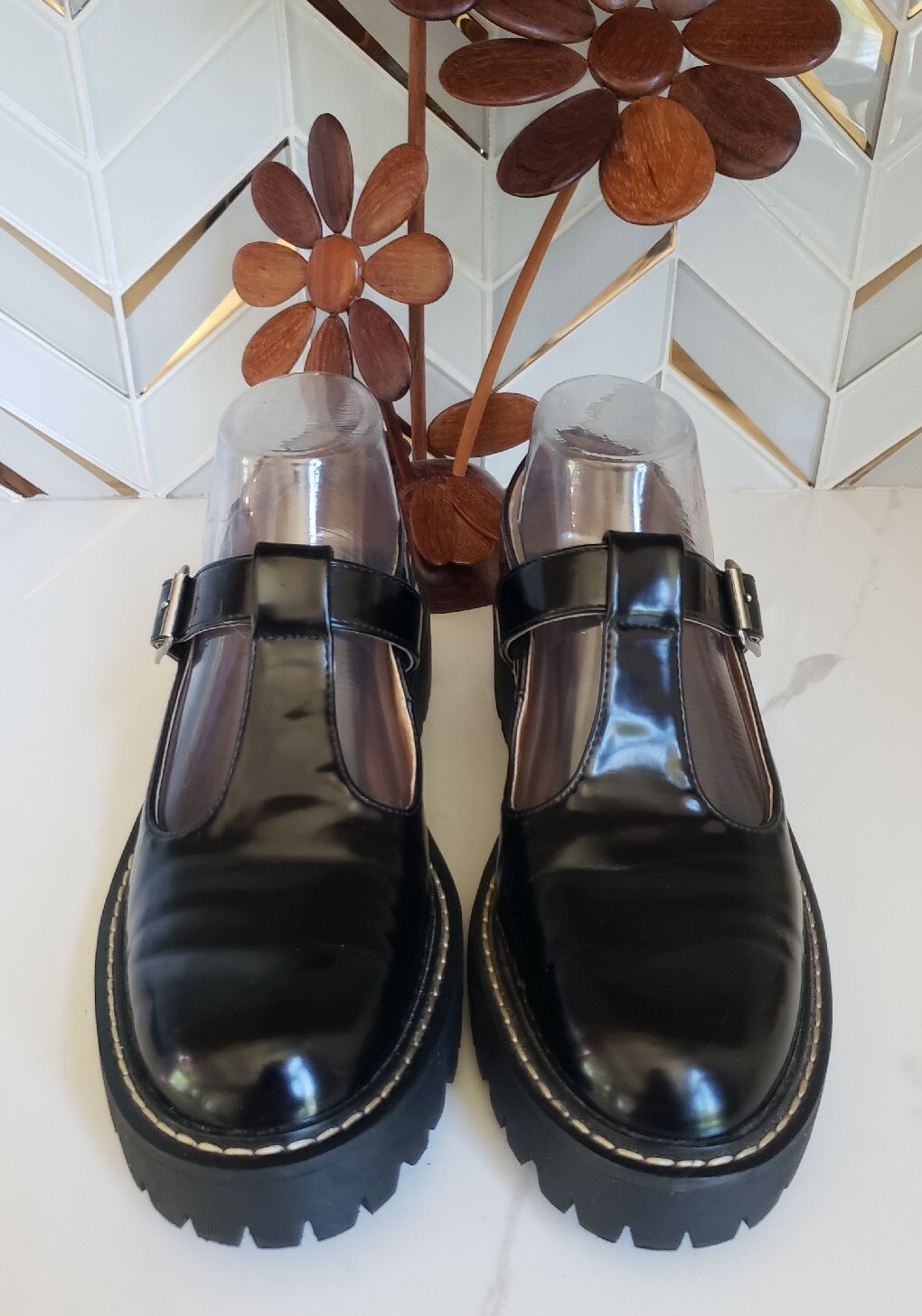 Women's Chunky Lug Sole Mary Jane Madden Girl Janne P… Gem