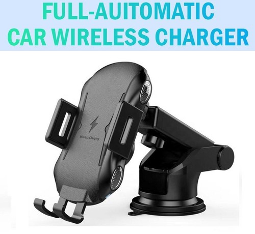 Wireless FAST CHARGE Phone Holder Windscreen Dashboard For iPhone 16 15 14 13 12 - 第 1/13 張圖片