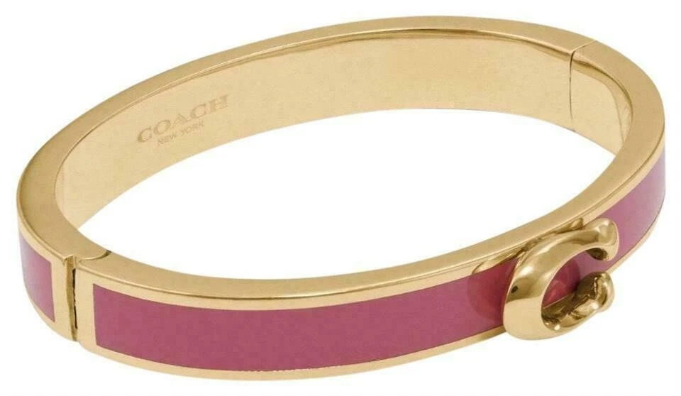 Coach Women's Horse & Carriage Gold Tone Bangle Bracelet 5964 NEW NWT -  MSRP $98 | eBay