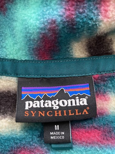 Patagonia Synchilla Medium Fleece RETIRED Wild Desert Aztec Turquoise Pink - Bild 9 von 14