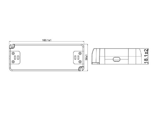 LED Trafo CV FLAT 12V 30W Netzteil flach Möbeleinbau geeignet MM Kennzeichnung - Picture 2 of 2