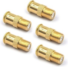 RG6 Coaxial Cable Connector, Quick Push On Male to F Type Female Coax Extend