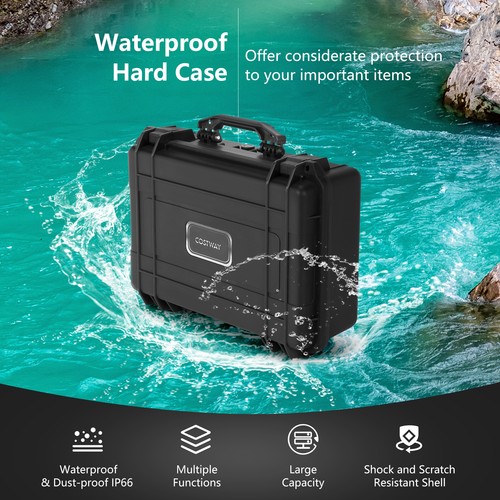 Caja rígida multiusos de 22 pulgadas para cámara con espuma personalizable IP66 impermeable - Imagen 6 de 10
