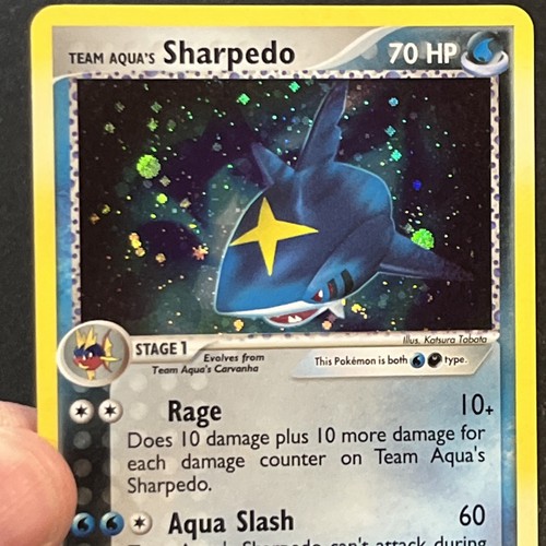 Team Aqua’s Sharpedo 5/95 Team Magma vs Aqua Holo