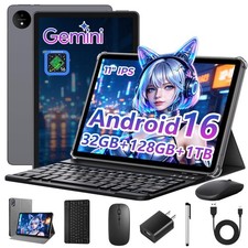 2026 Android Tablet with Keyboard, 11 inch Android 16 Tablet