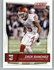 2016 Score #424 Zack Sanchez RC (ref 149978)