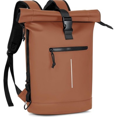 Laptop Backpack, Women's and Men's Roll-Top Waterproof Hiking Backpack, Light...