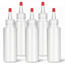 FdcZeyxior 5 Pack Condiment Bottles Squeeze, 5 Oz Squeeze Bottles for Sauces ...