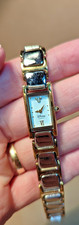 Vintage Disney Time Works Mickey Mouse Watch Silver  Gold Tone