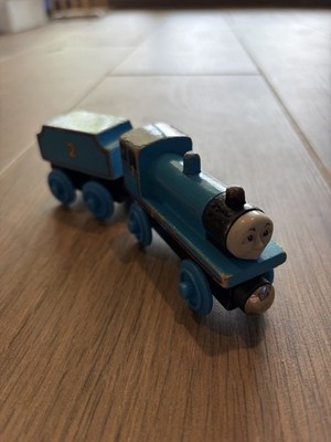 Thomas Wooden Railway 1996 Learning Curve Edward the Blue Engine